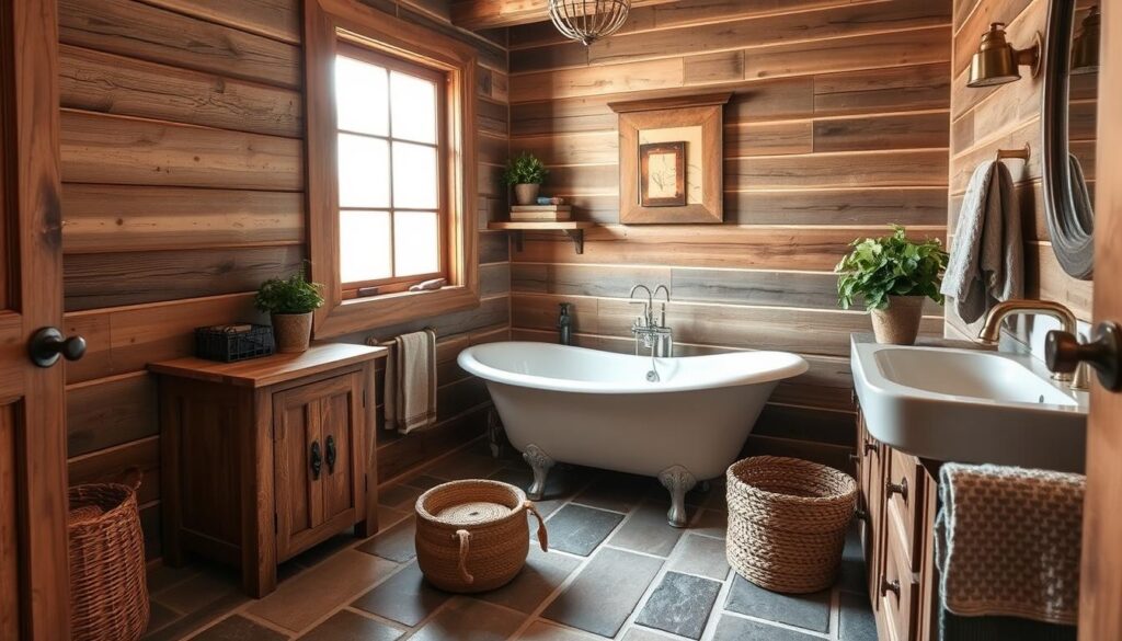 rustic bathroom design