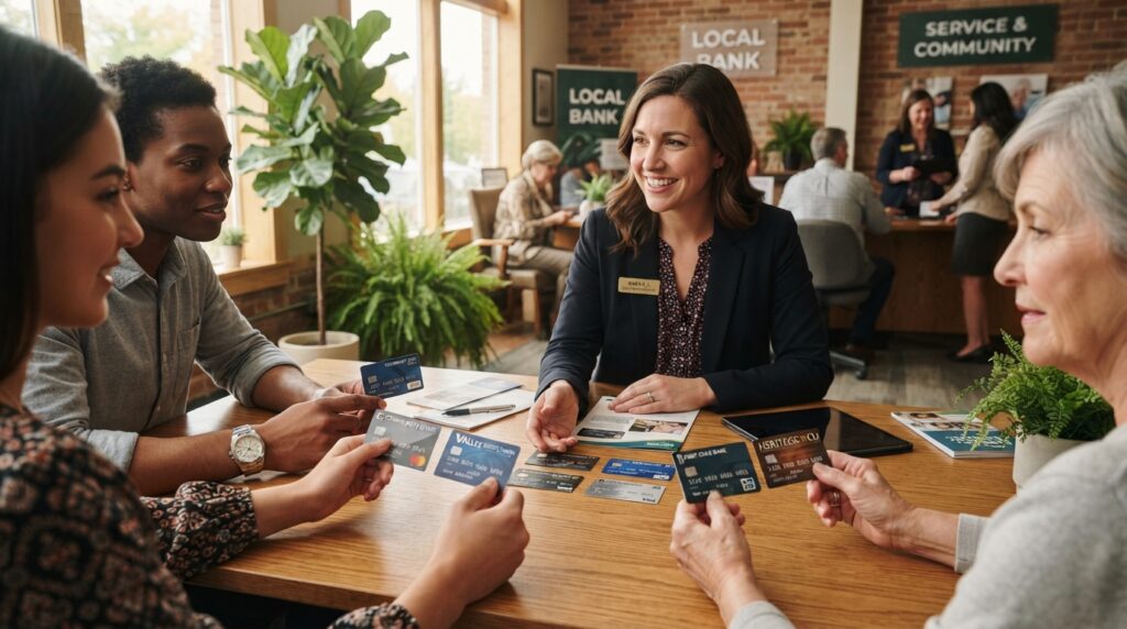 Credit unions and regional banks offer local card options
