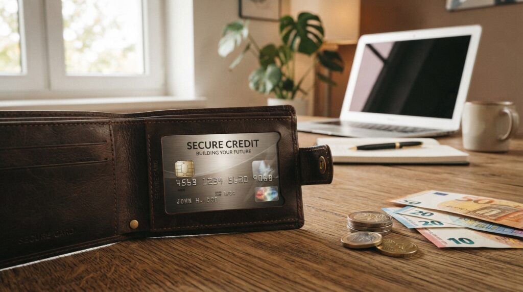 Secured card deposit set aside to build credit history
