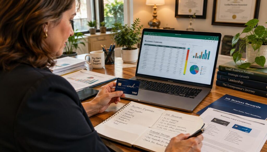 Small business owner compares Ink rewards cards and expenses
